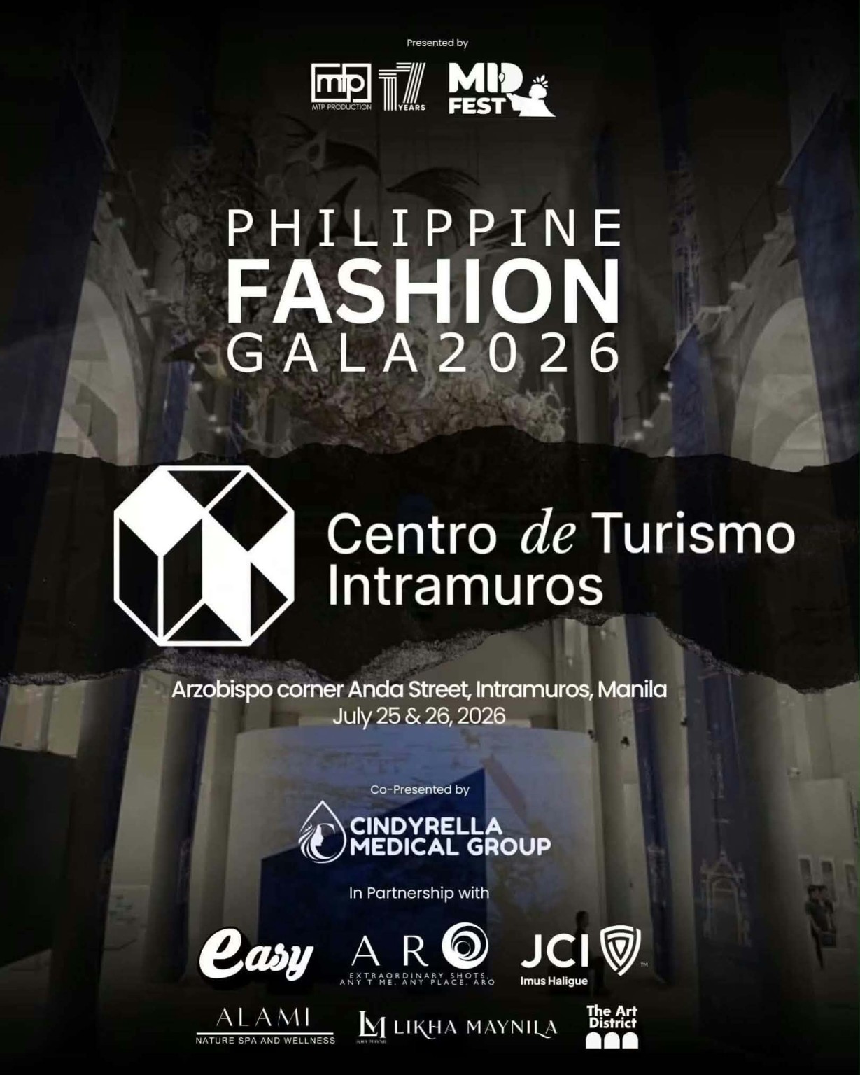 Philippine Fashion Gala 2026 venue poster